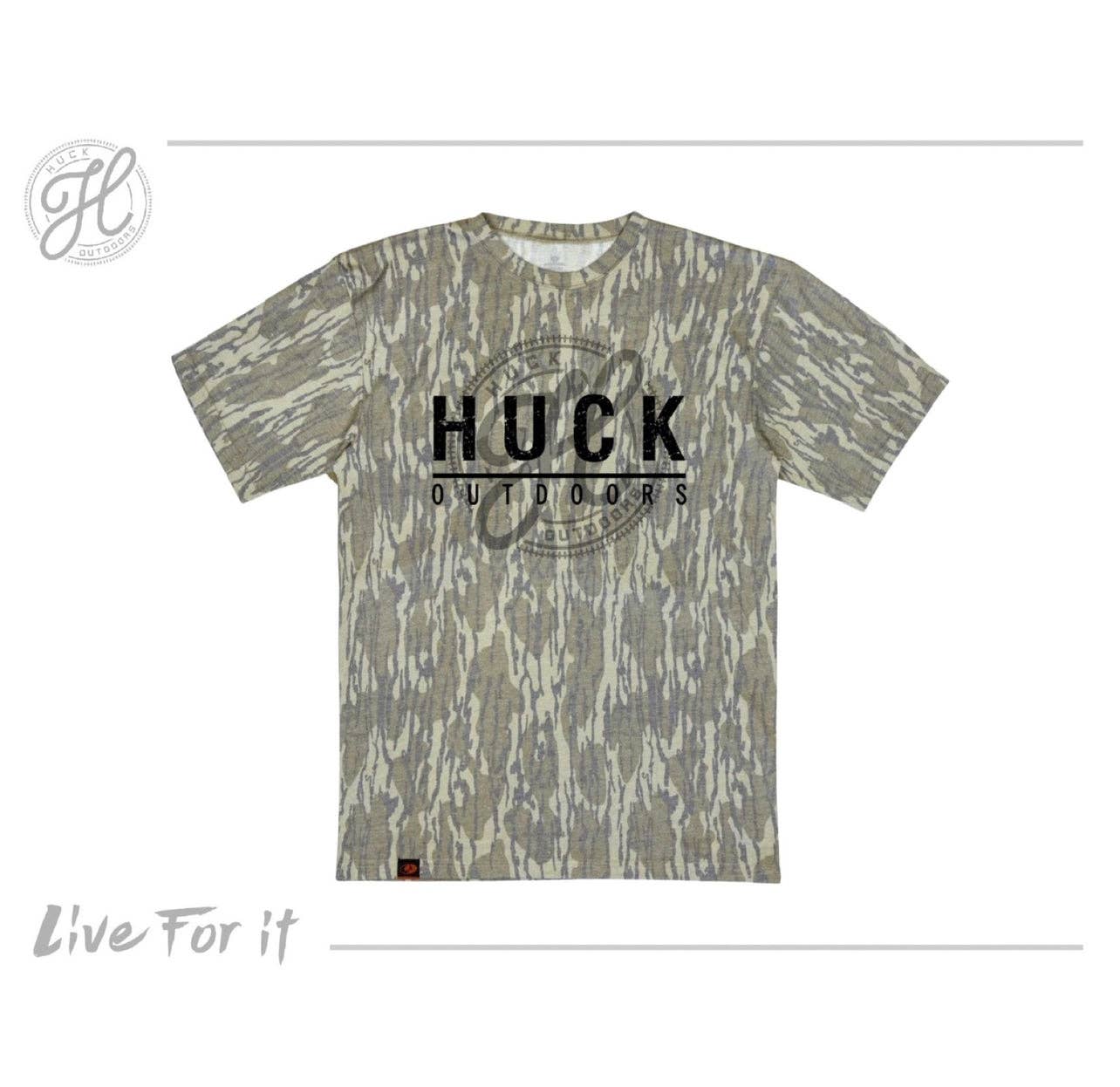 Huck Ghost Logo Bottomland Tee