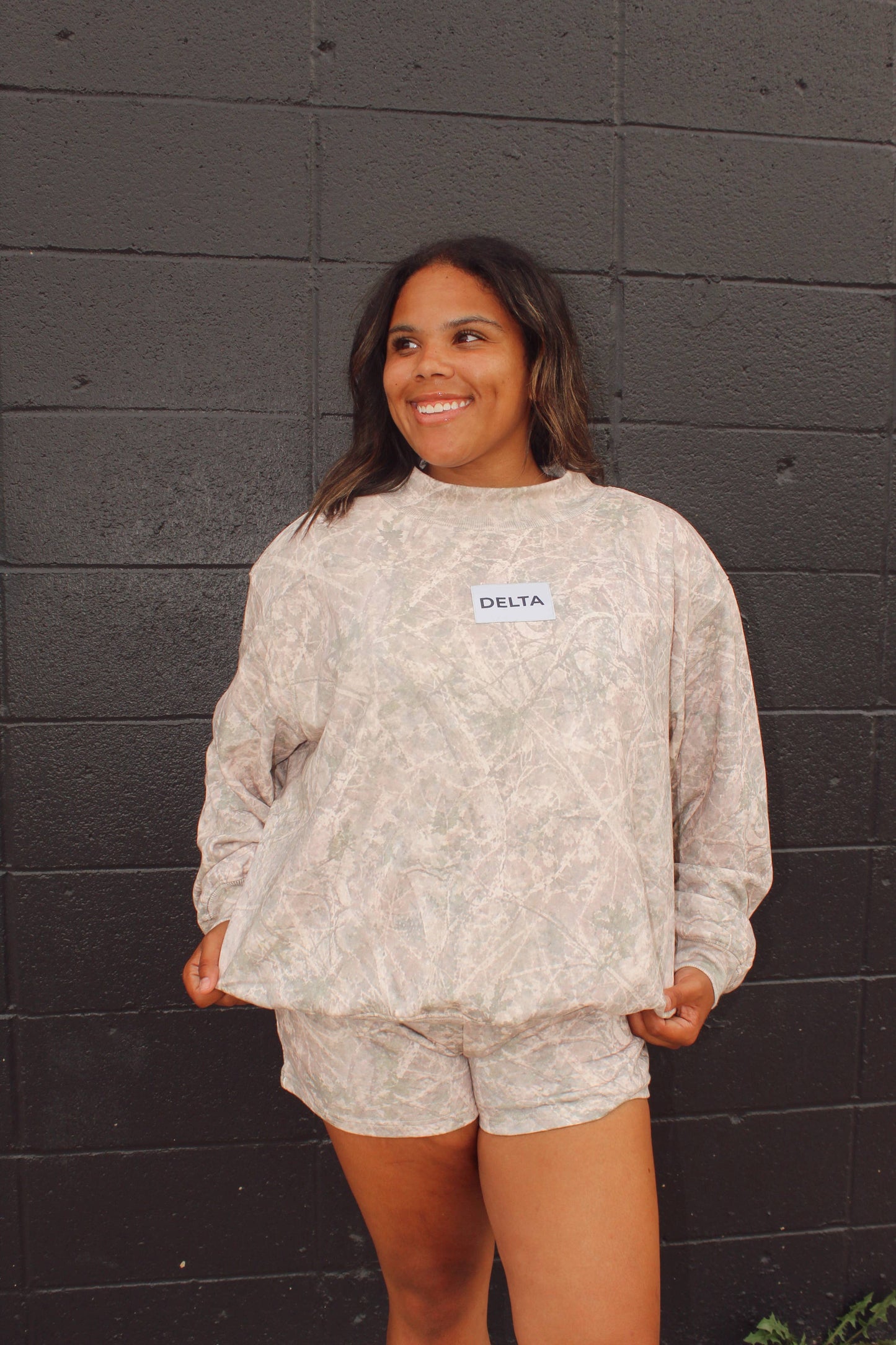 Delta White Washed Camo Mockneck Set