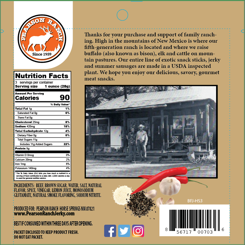 Beef Jerky - Hot & Sweet