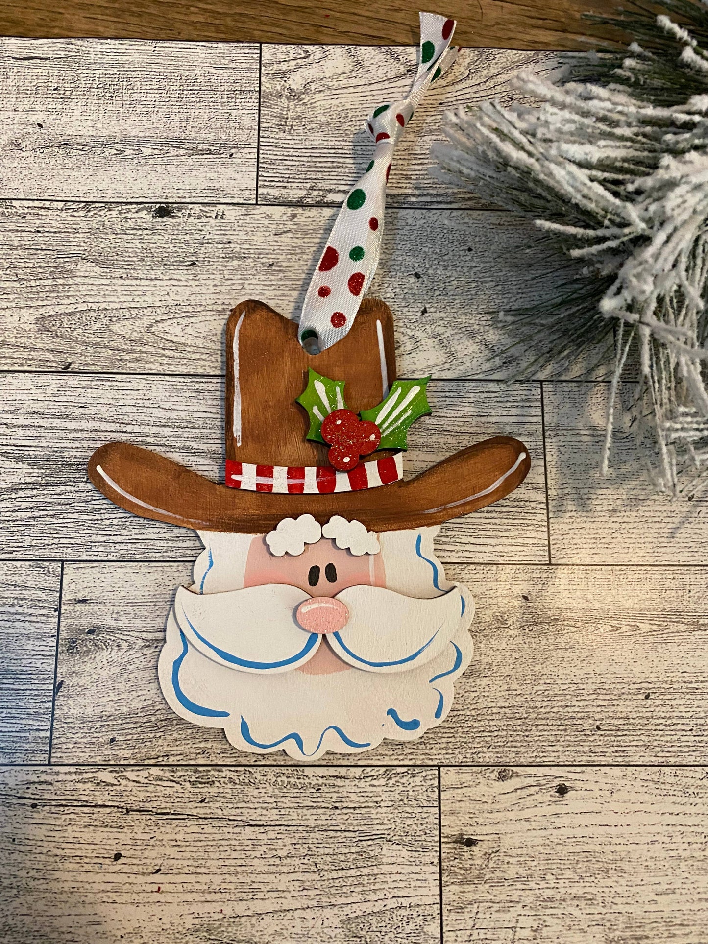Cowboy ornament hand painted personalizable