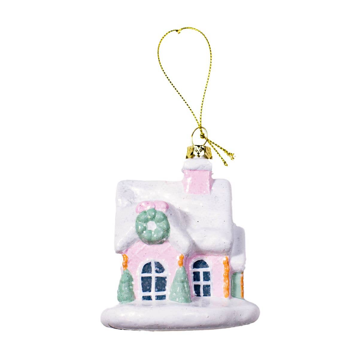 Winter Dreams Ornament Pink/Green/White 3x3.75