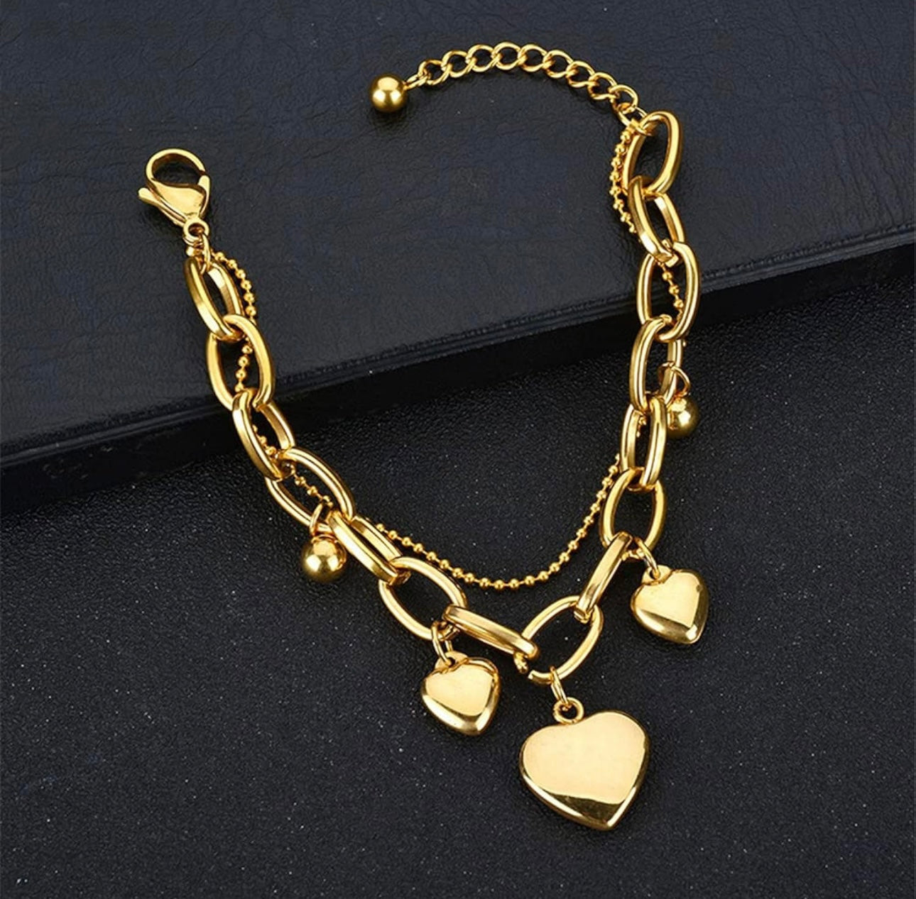 Love Heart Charm Bracelet