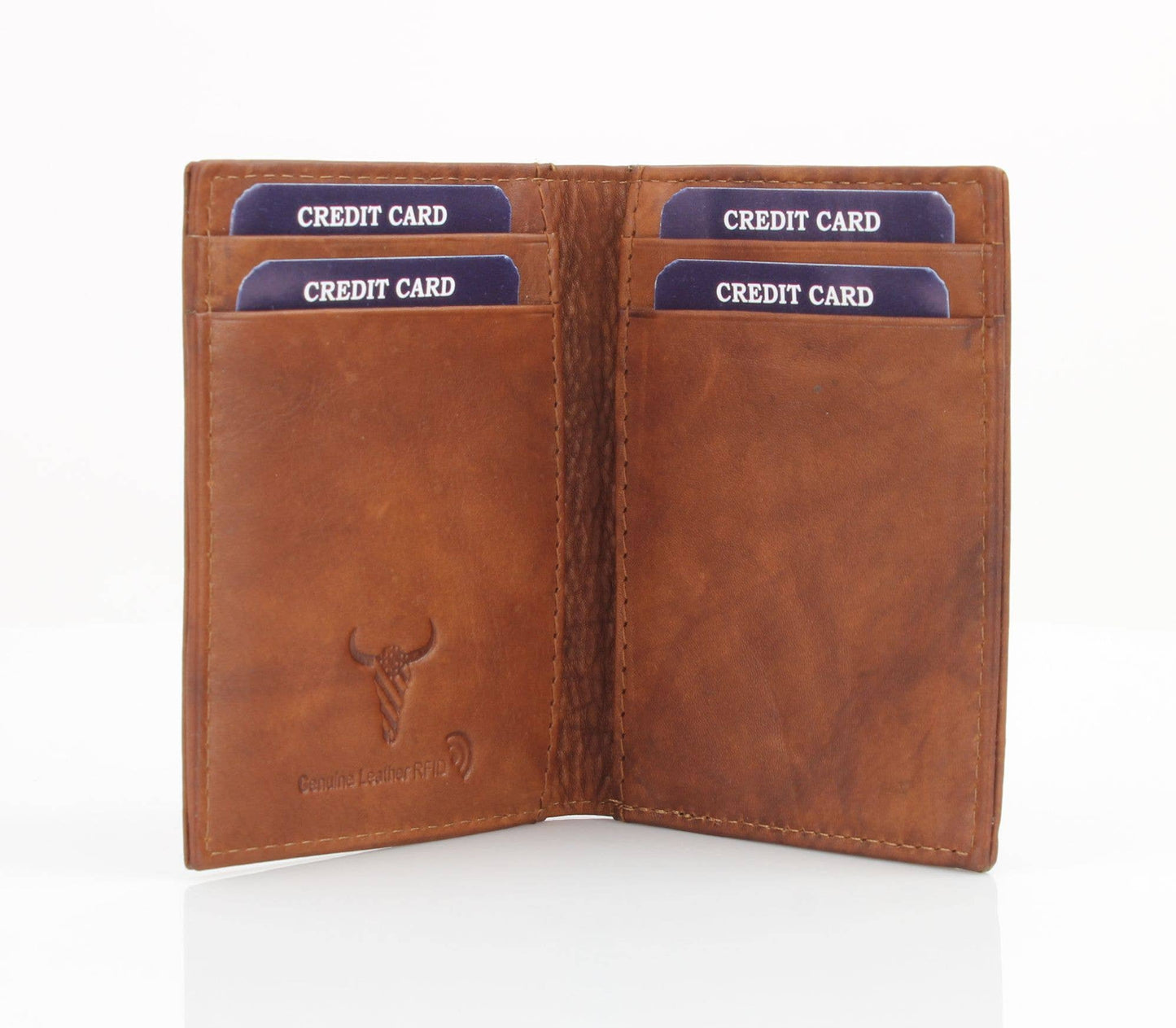 American Bison Oil Pull Up Magnetic Money Clip Card Case 157