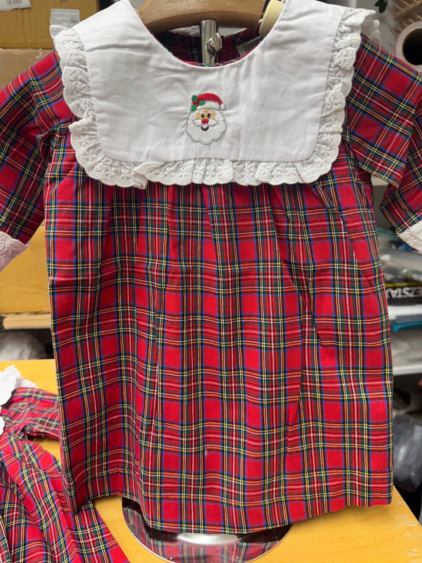 Red Plaid Santa Dress