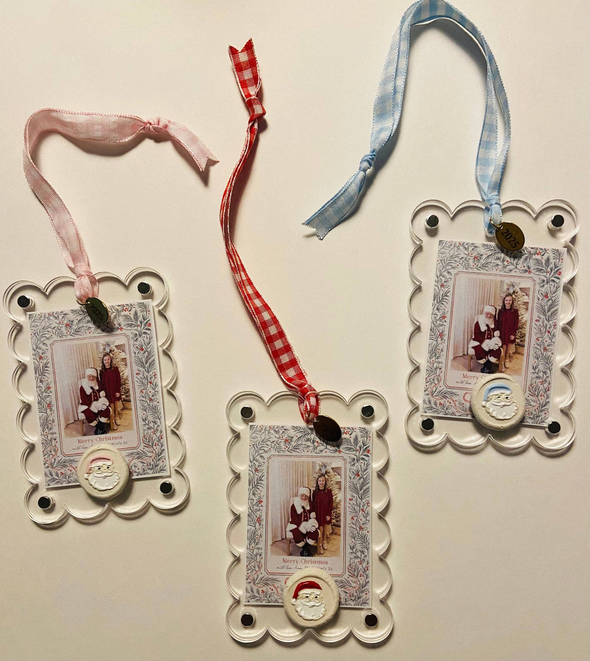 Santa frame ornaments 2026