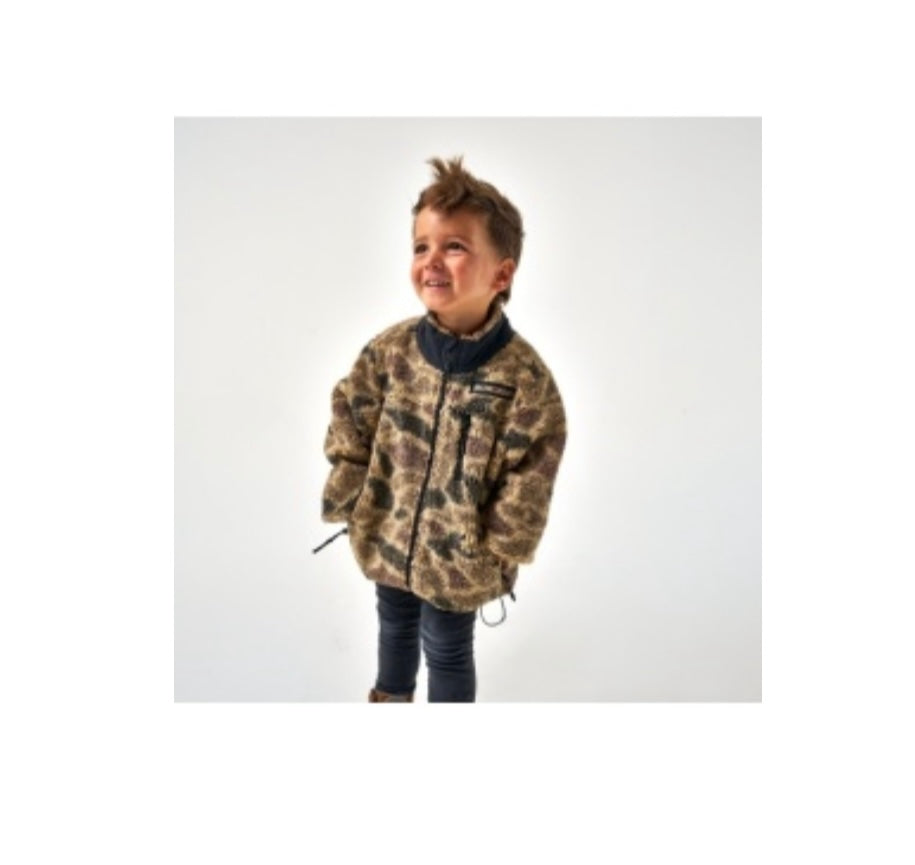 Sherpa Rocky Mountain Camo Youth Full Zip
