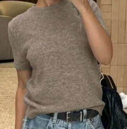 Knit Sweater Short Sleeve
