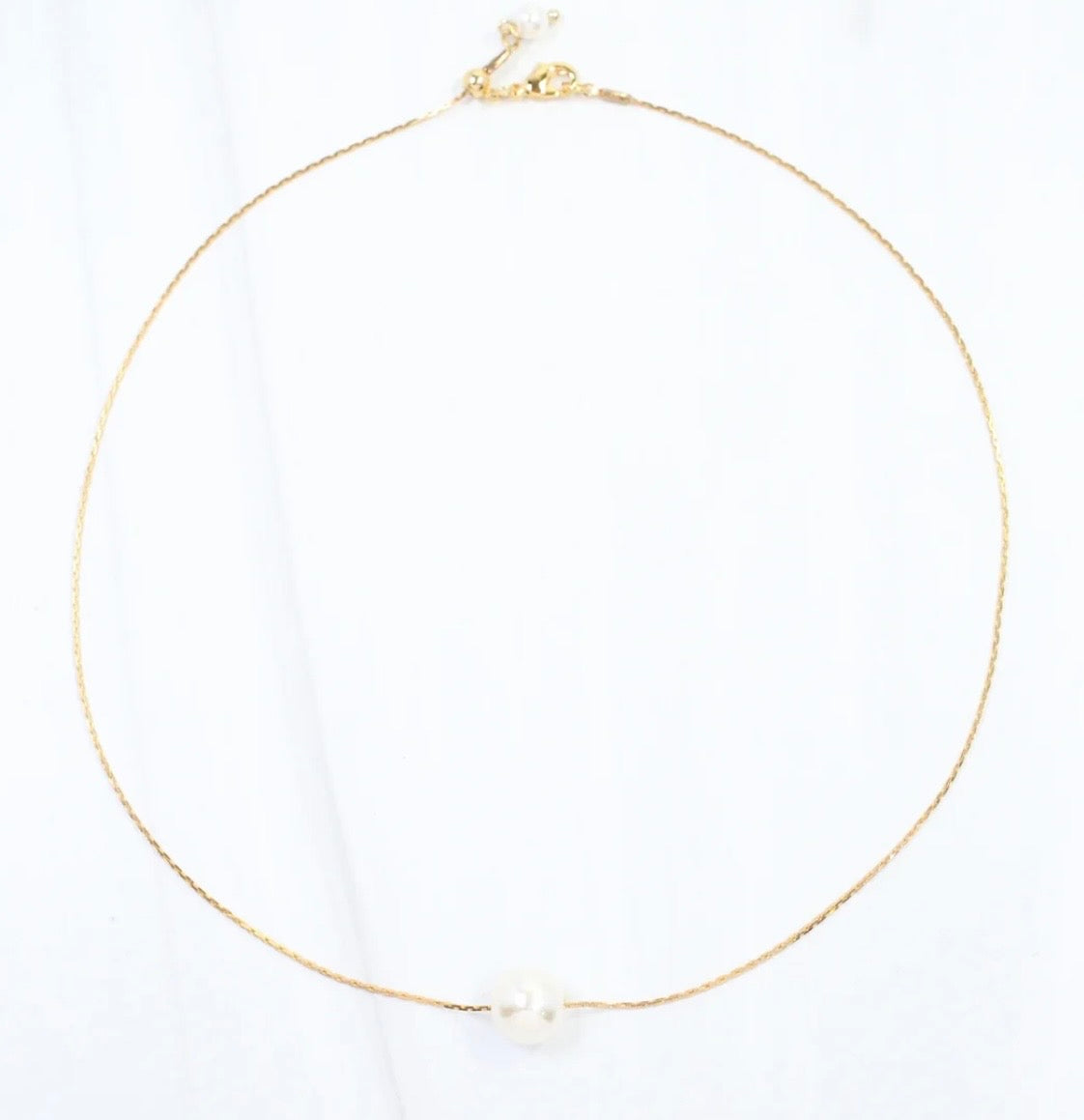 Nora Dainty Pearl Necklace