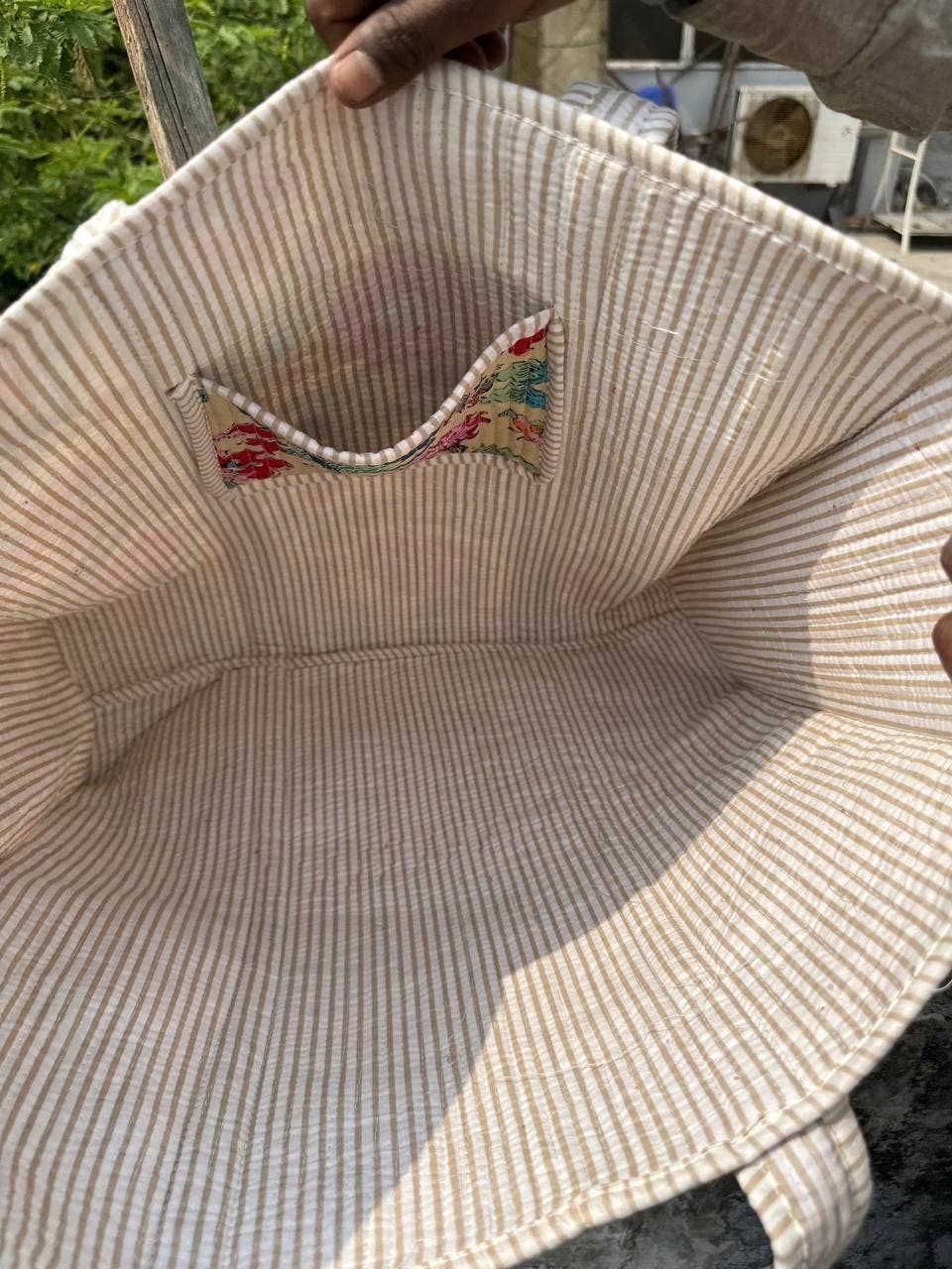 Stylish Bag Floral Print Bag Quilted Cotton Bag Shoulder Bag