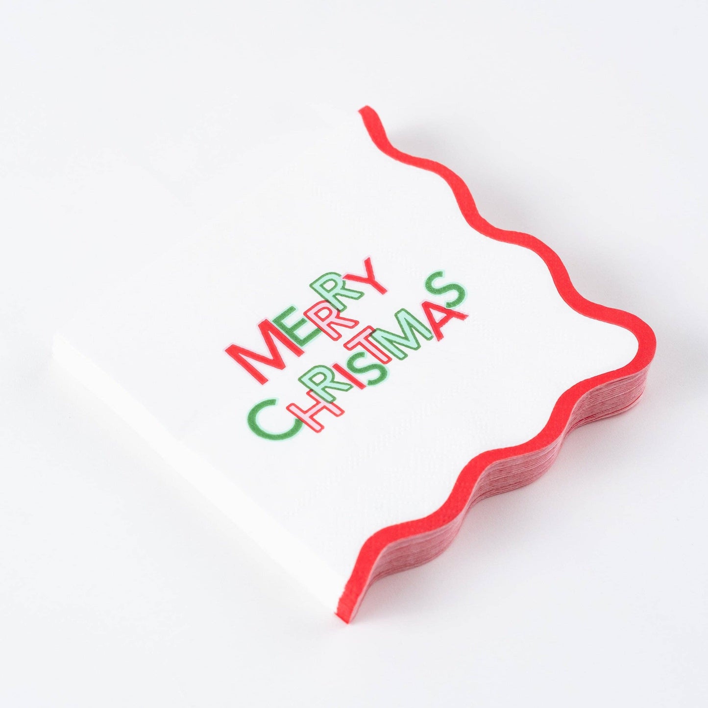HOL25-CN6- Merry Christmas Cocktail Napkins