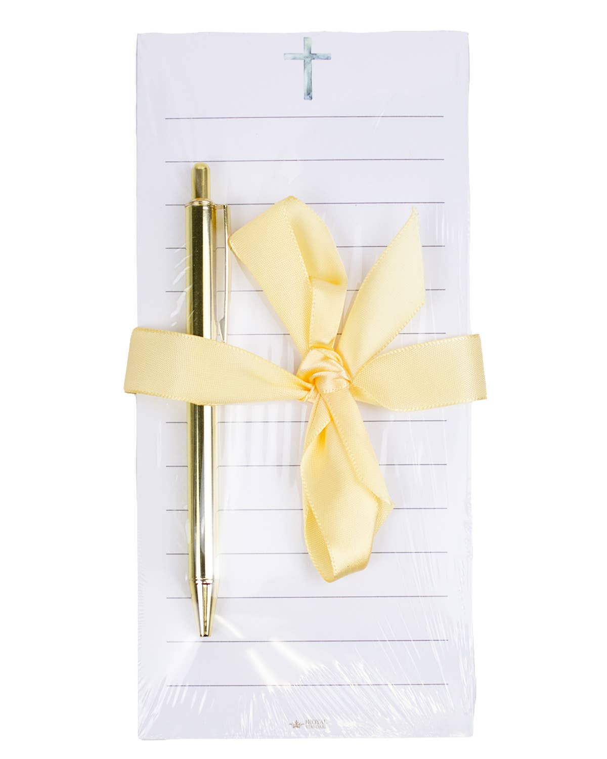 Jade Cross Notepad Gift Set White/Blue 4x8.5