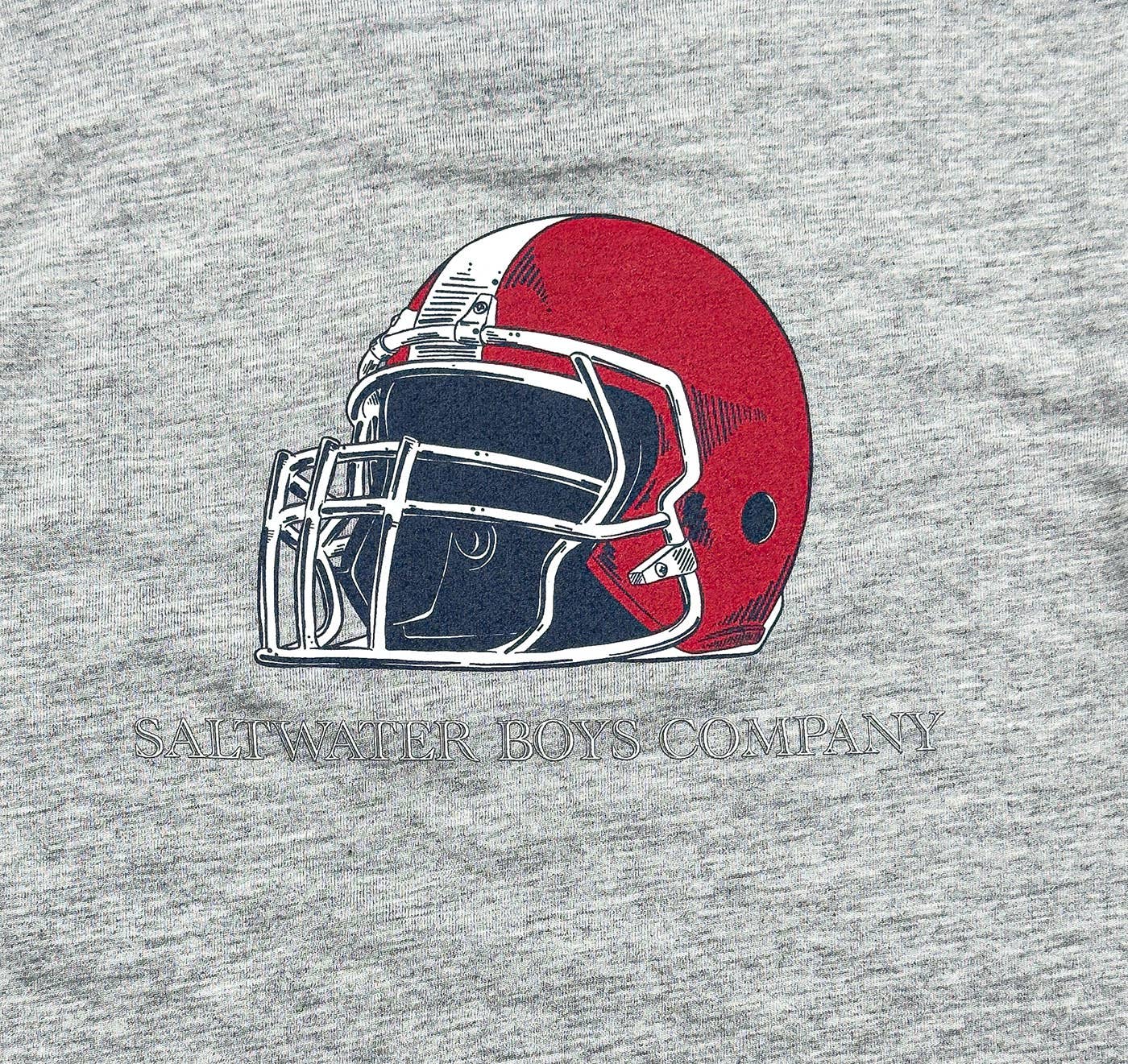 Boys Red Helmet Graphic Tee SS- Grey