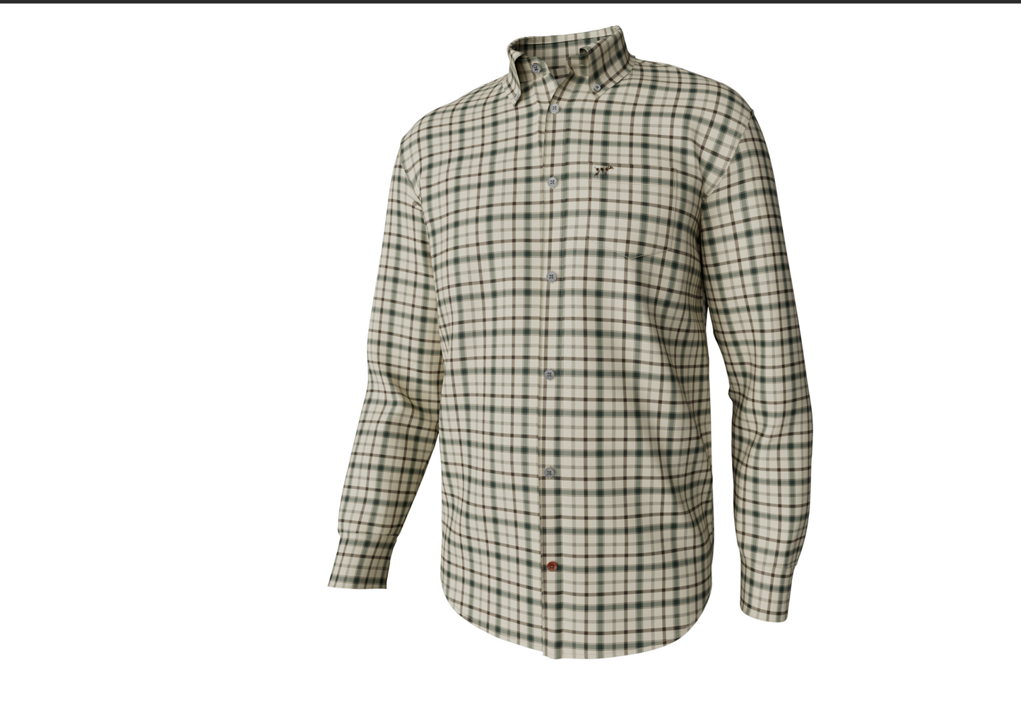 Hadley Luxe Button Down-Norton Plaid Cream
