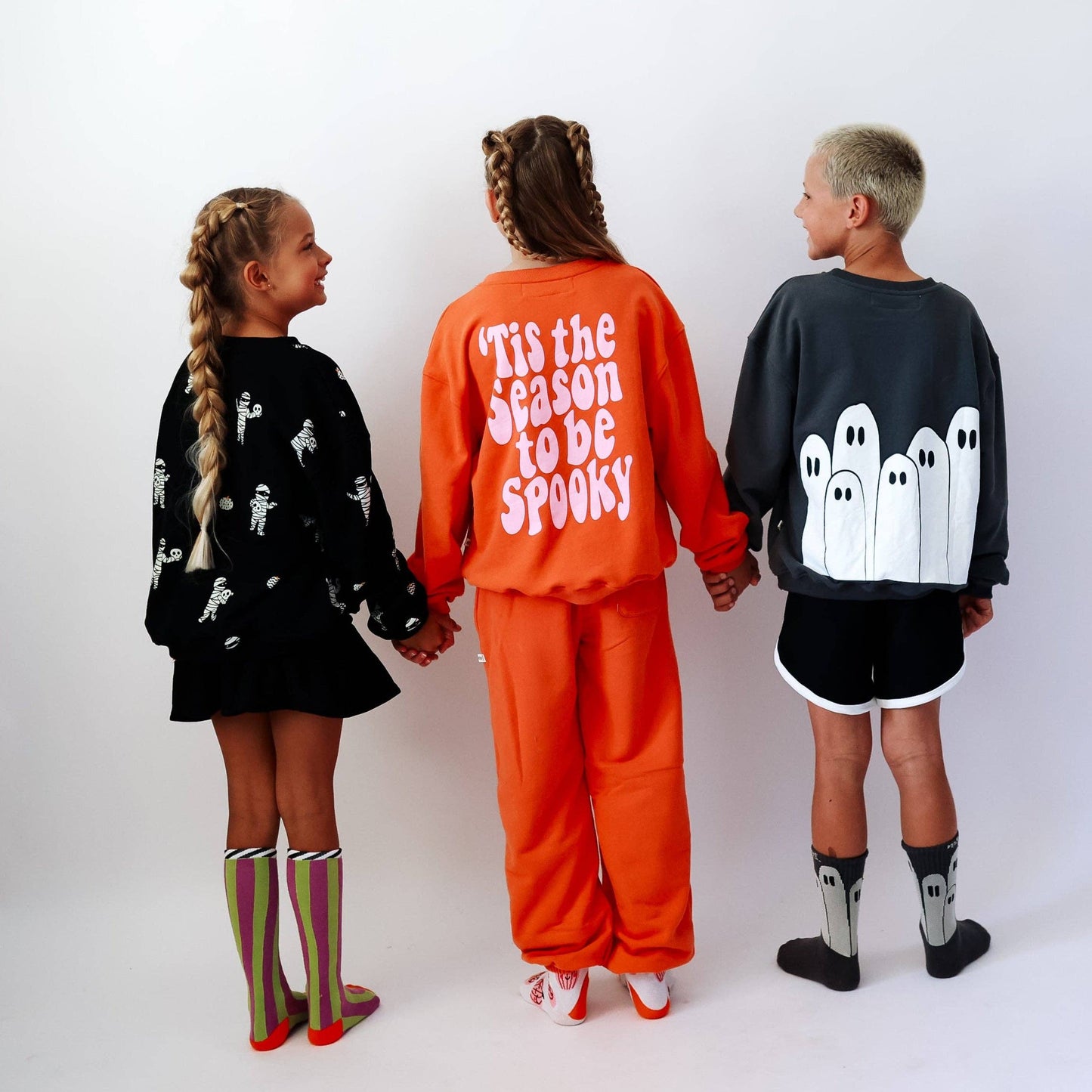 'TIS THE SEASON TO BE SPOOKY | FRONT + BACK PRINT | oversized drop shoulder | KIDS