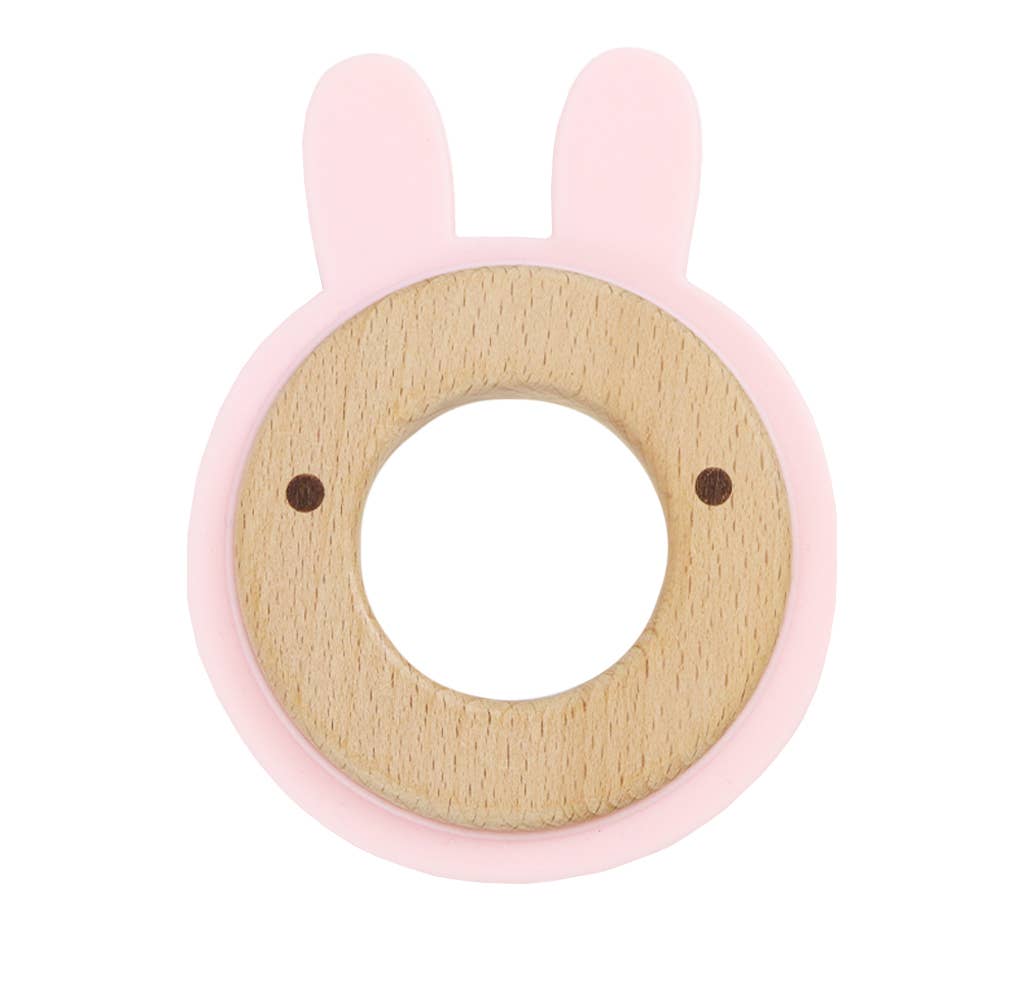 Rabbit Silicone & Wood Teethers