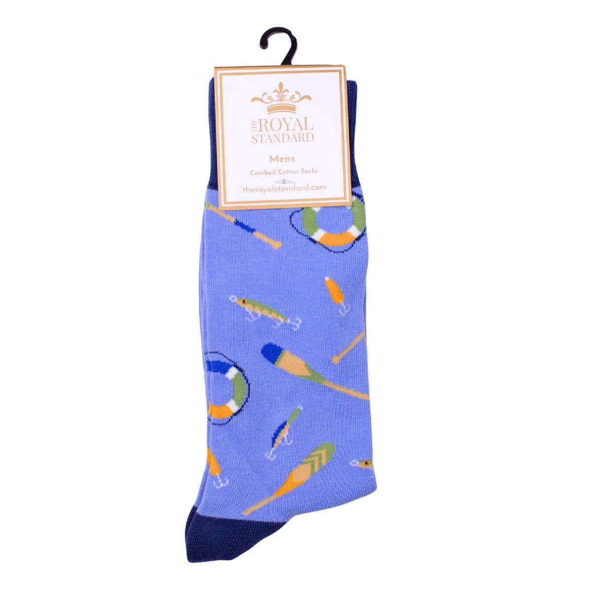 Men's Lake It Or Leave It Socks Blue/Multi One Size