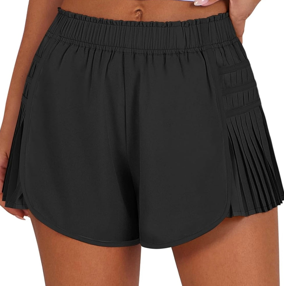 Flowy Pleated Athletic Shorts