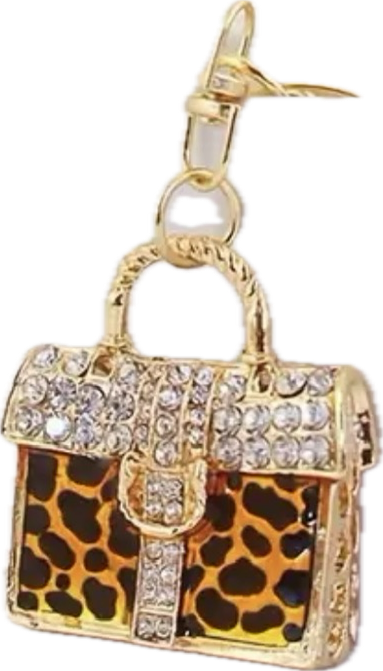 Rhinestone Handbag Keychain