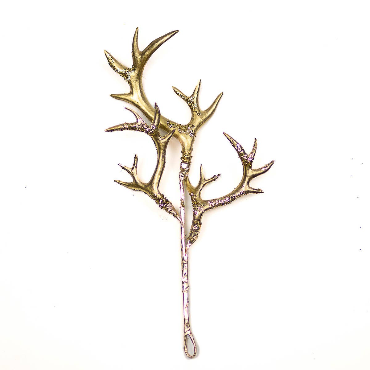 Reindeer Antler Stem Gold 11"