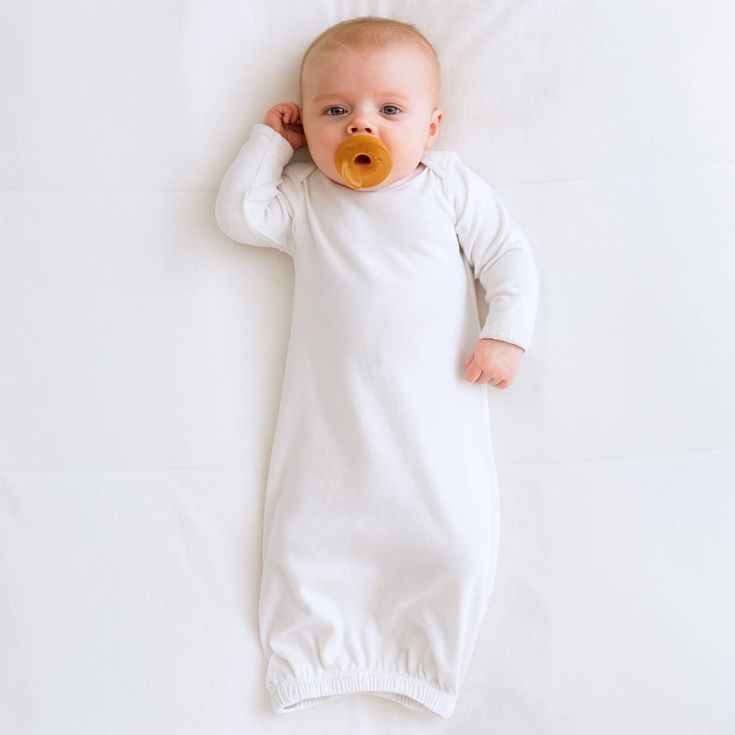 Solid Essentials White Lap Gown