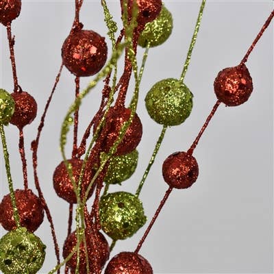 19” Ball Spray in Red/Green