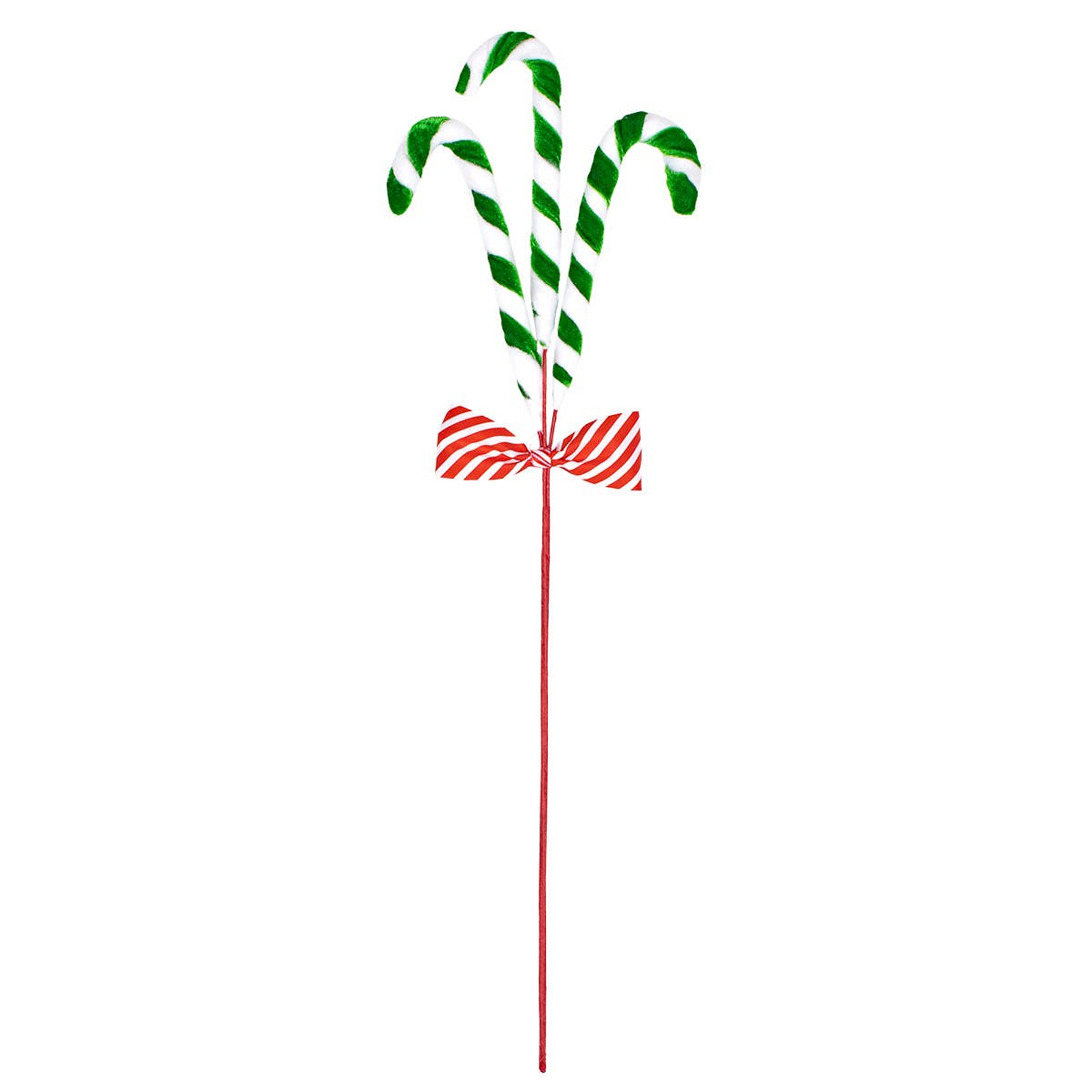 Candy Canes Stem Green/White 6x19.5