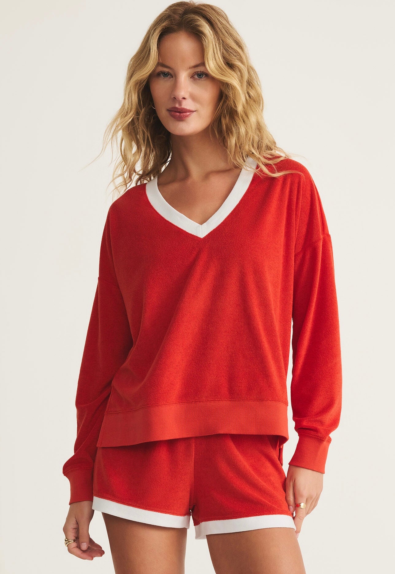 Z Supply V-Neck Terry Sweatshirt