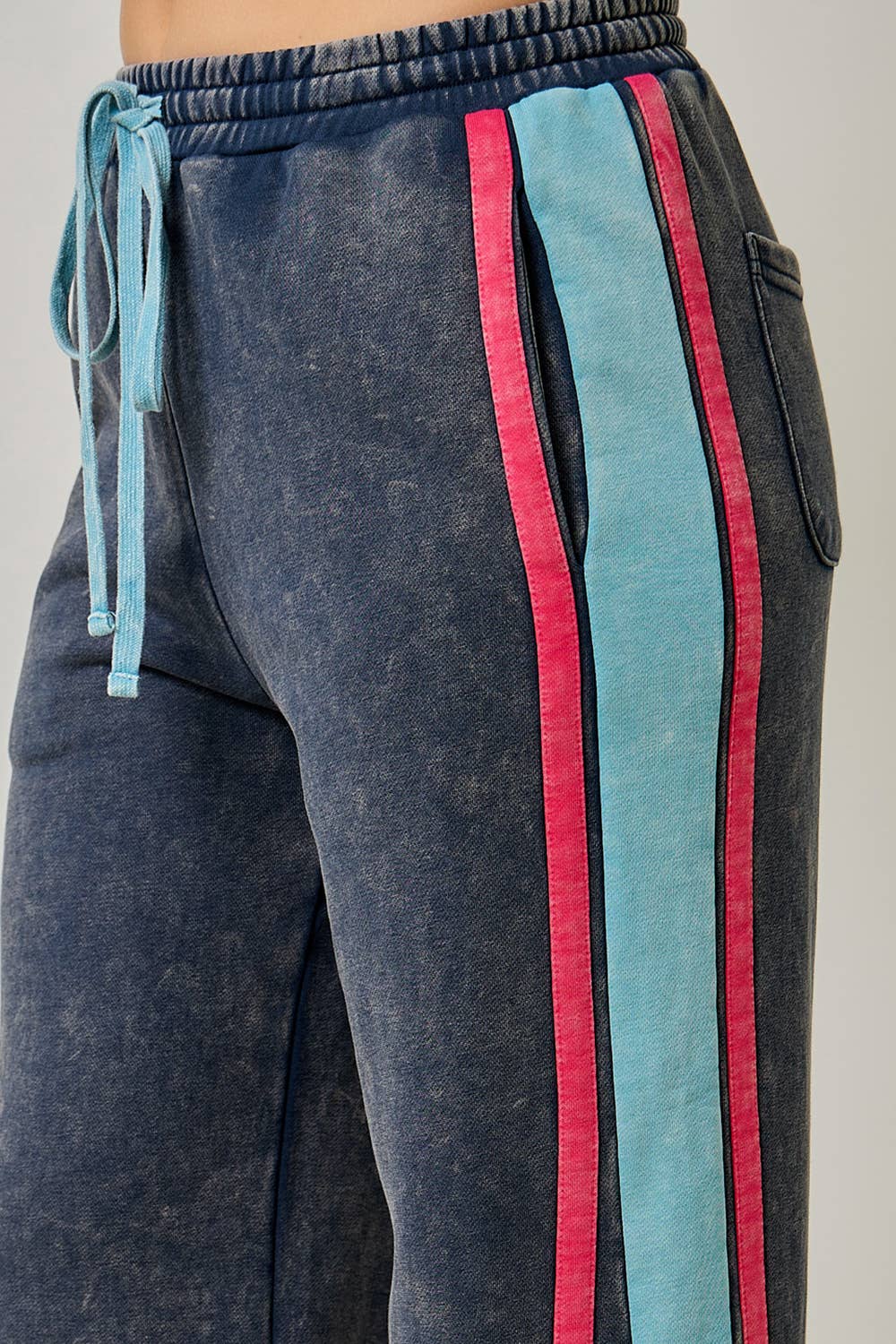 Color Block Terry Sweatshirt & Sweatpants