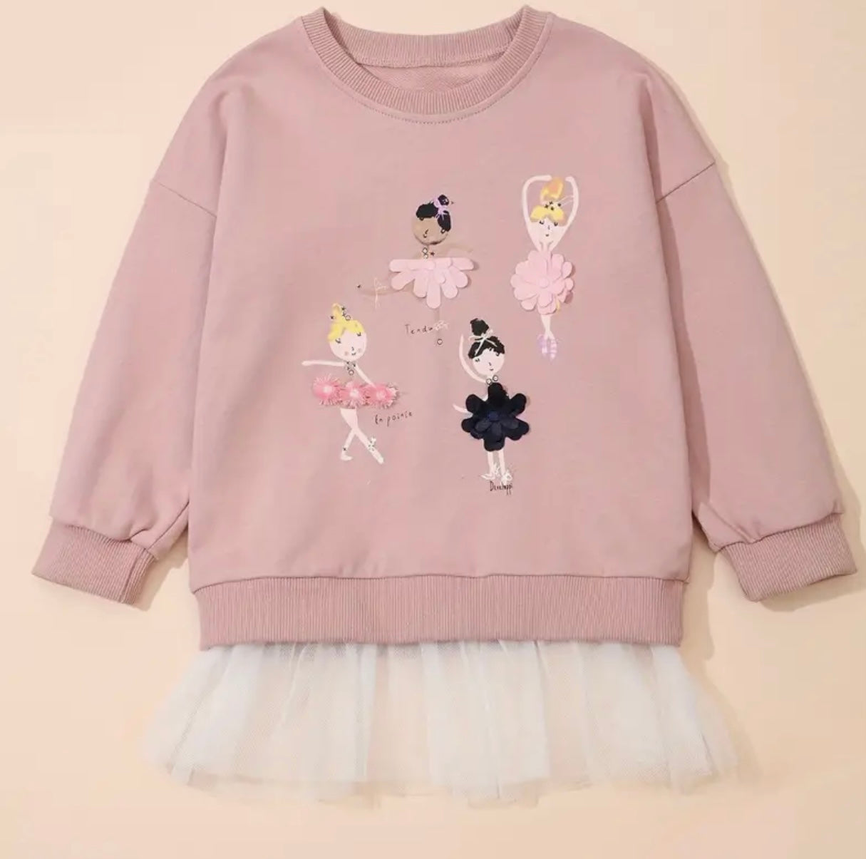 Girls Sweatshirt w/Ballerinas