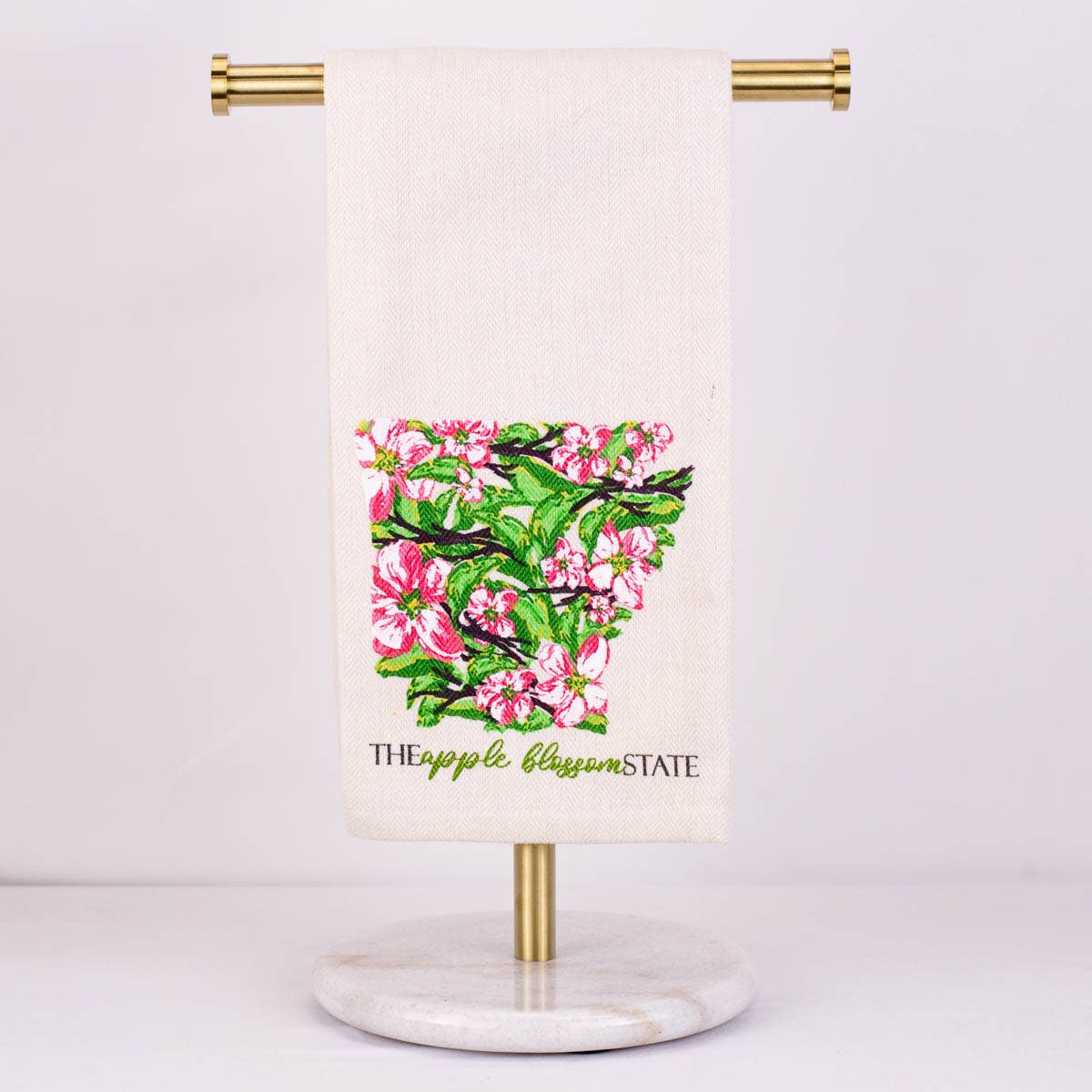 Arkansas Apple Blossom Hand Towel Cream/Multi 20x28