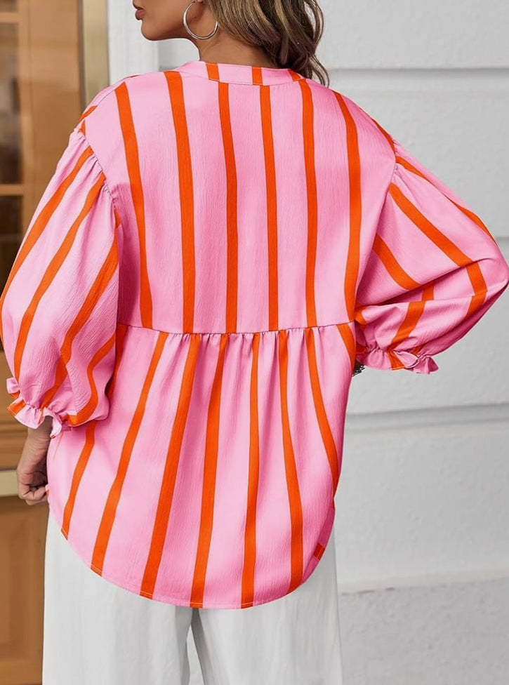 Babydoll Top with Puff Sleeves