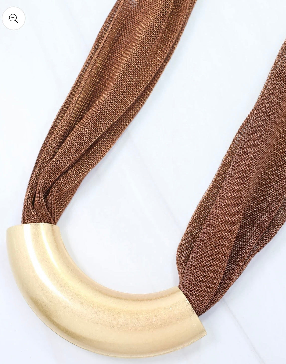 Albert Mesh Necklace with Bar