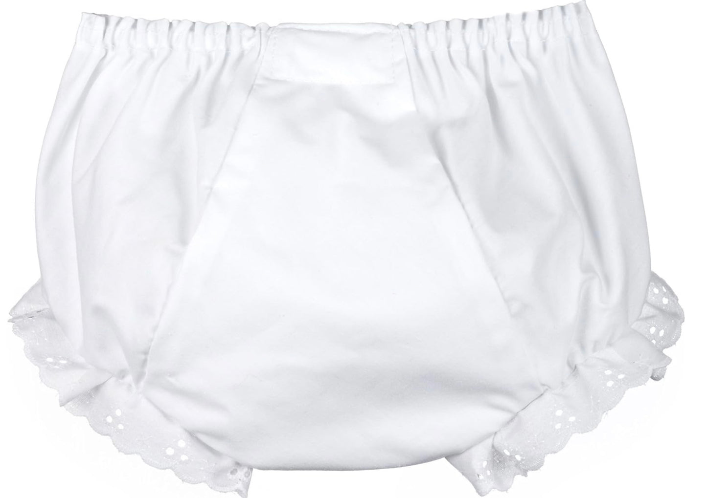 Little Girls White Cotton Double Seat Panty