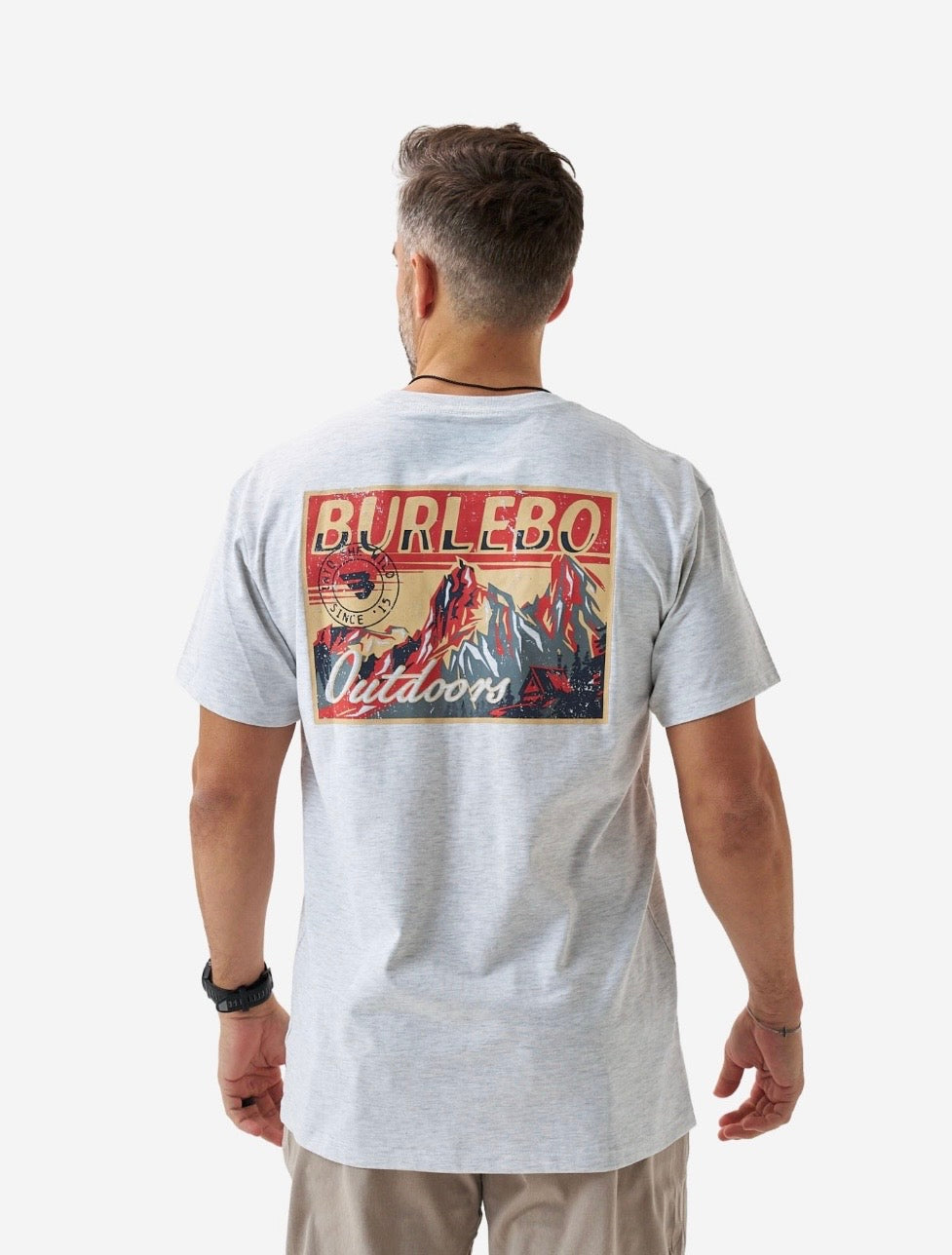 Burlebo Into The Wild Heather Ash Grey Tee