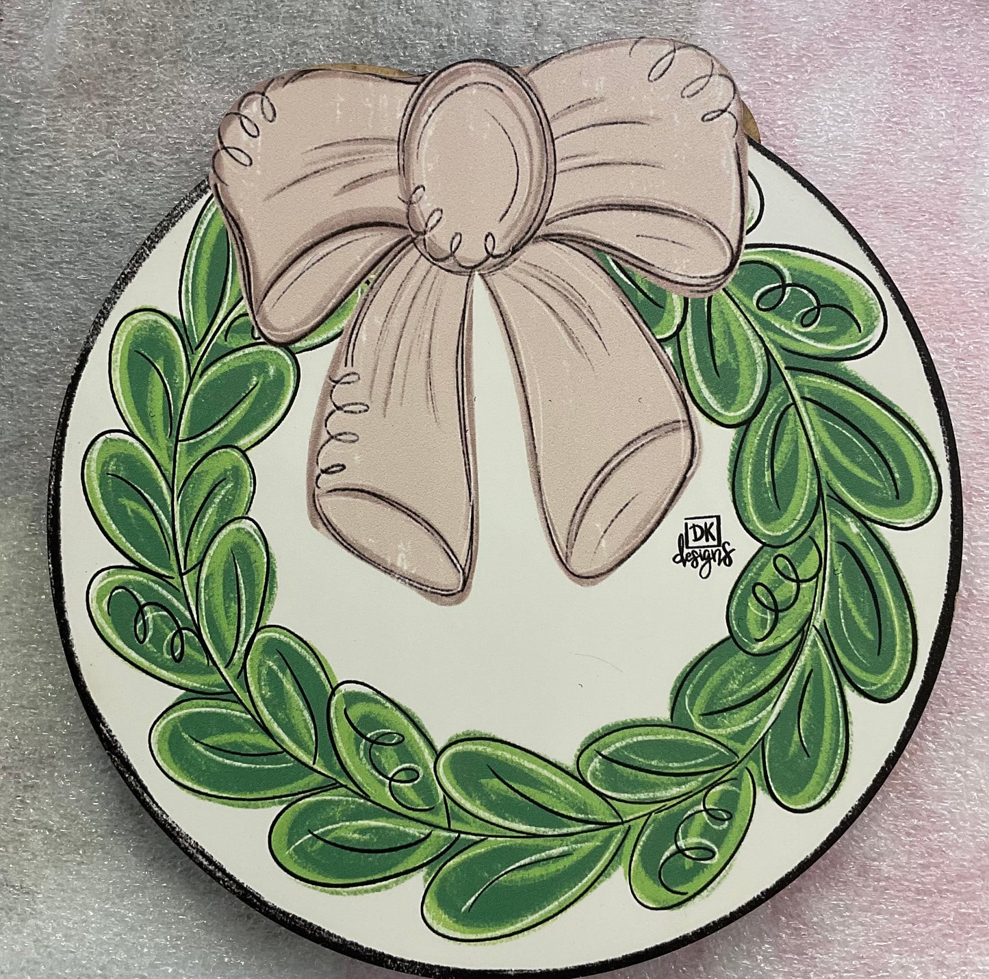 DK Wreath with Bow mini