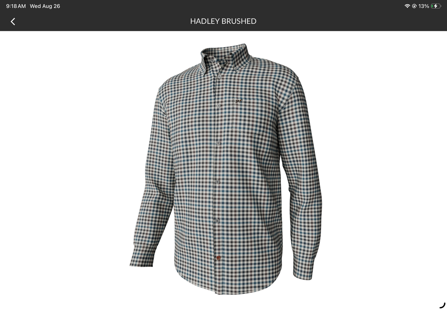 Hadley Brushed Button Down-Byron Plaid Peppercorn