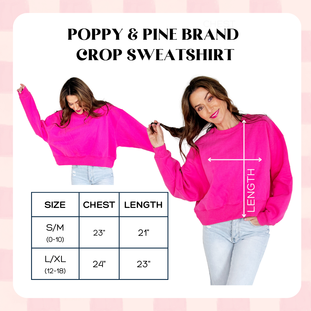Better Not Pout Puff Crop Sweatshirt