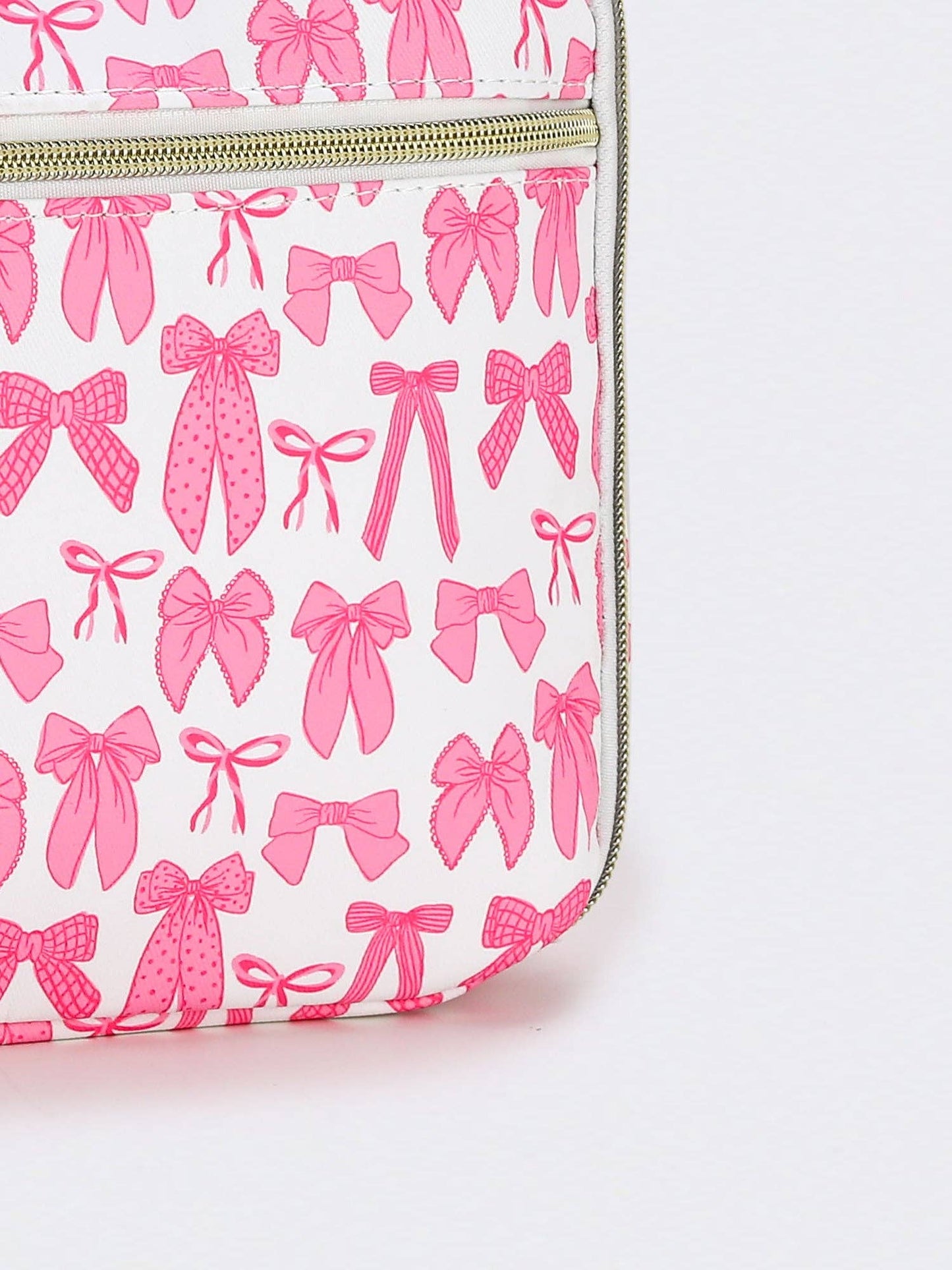 Bow Printed Canvas Lunchbox Bag