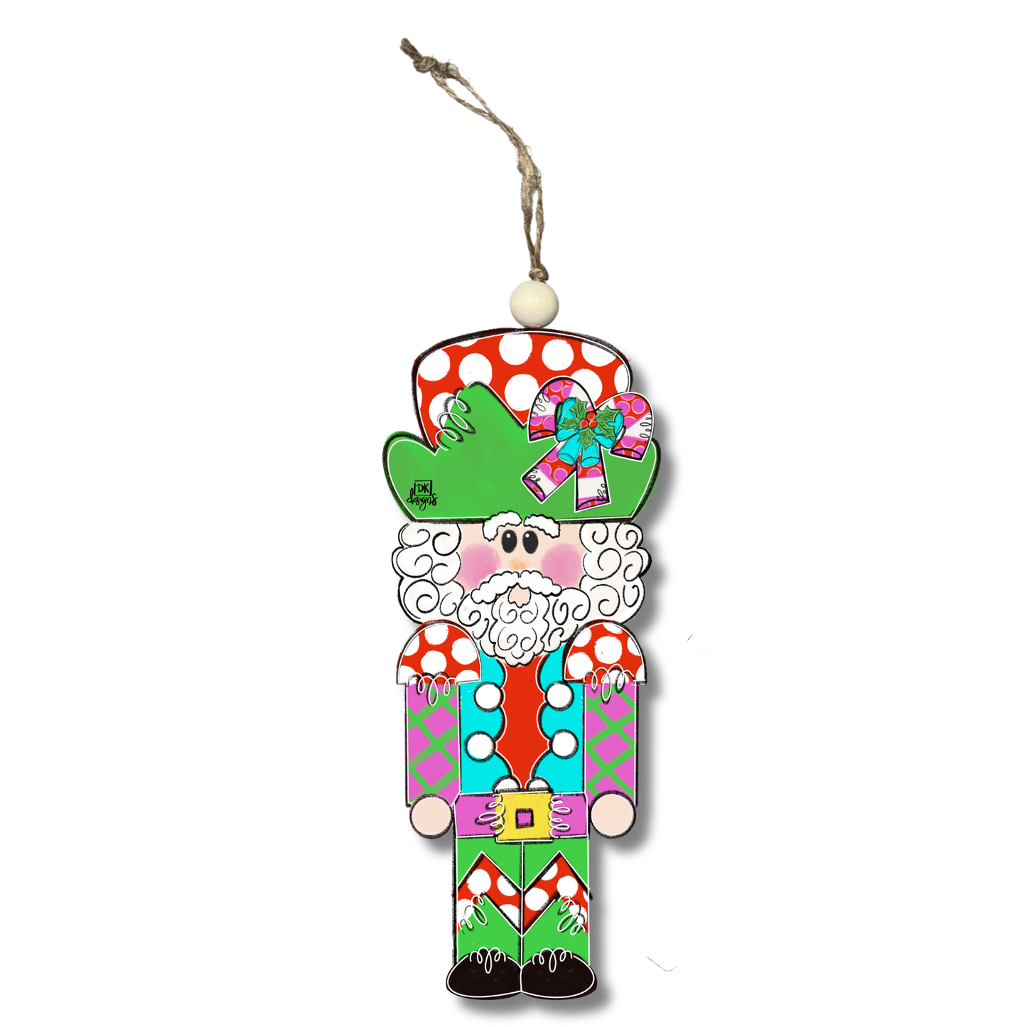 Candy Cane Solider Ornament