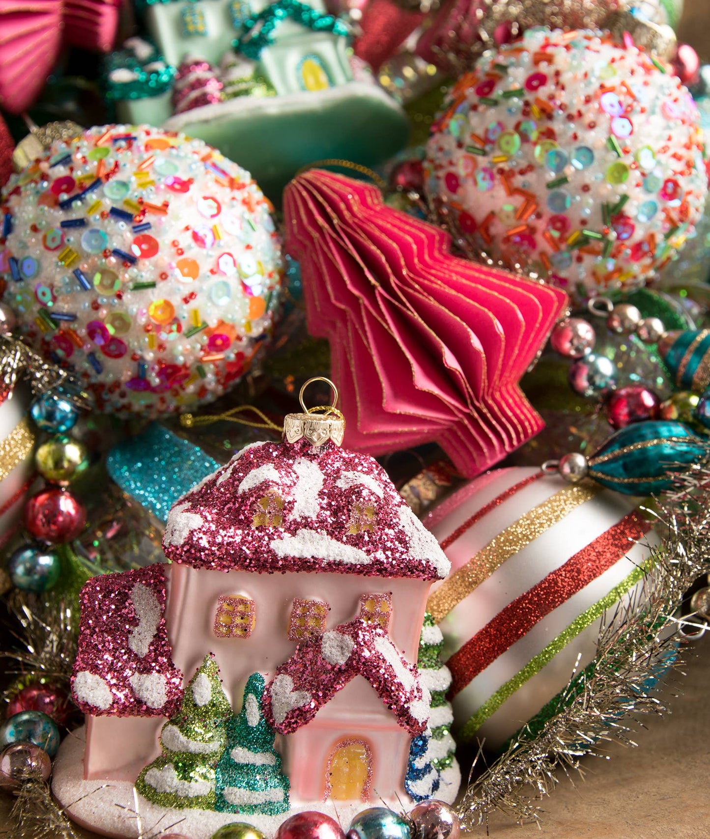 Pink and Brights House Ornament