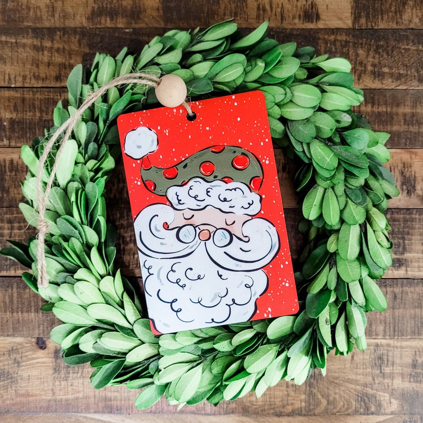 Christmas Ornament - Snowy Santa