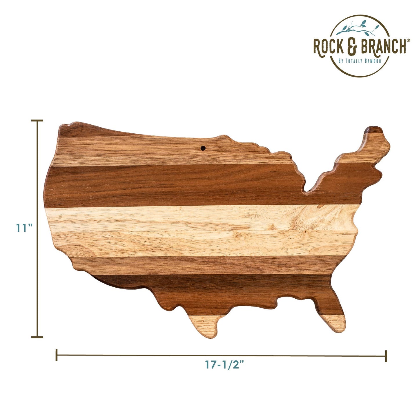 Rock & Branch® Shiplap Series USA Serving Board