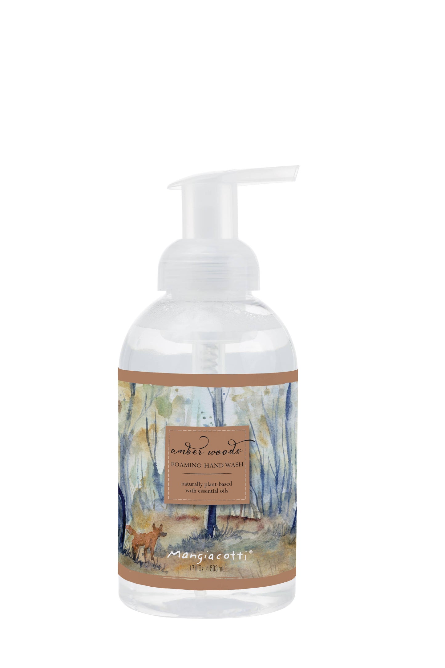 8oz. Amber Woods Foaming Hand Wash 17 oz. Mangiacotti