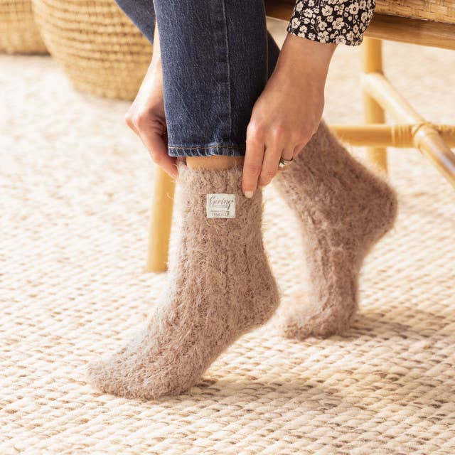 Giving Socks - Camel
