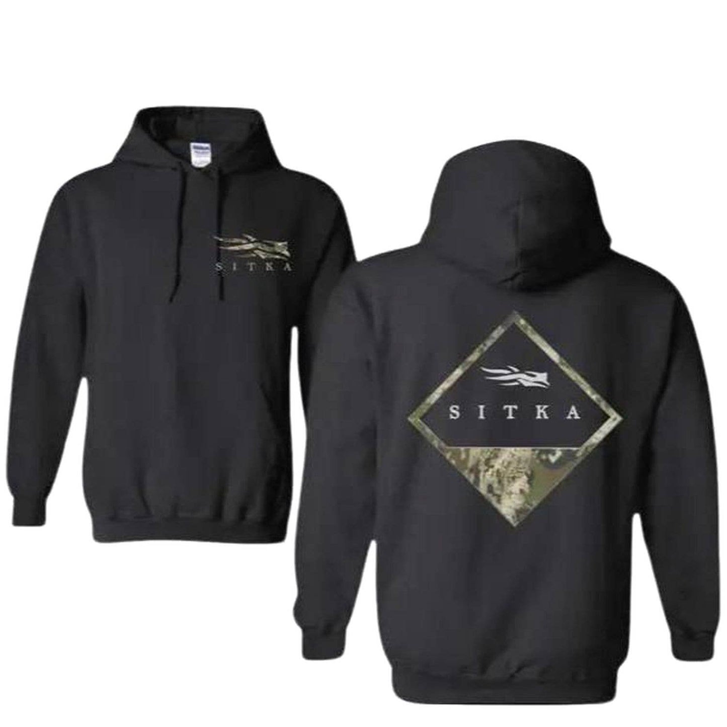 Sitka Optifade Badge Camo Unisex Hoodie - Outdoors Shirt