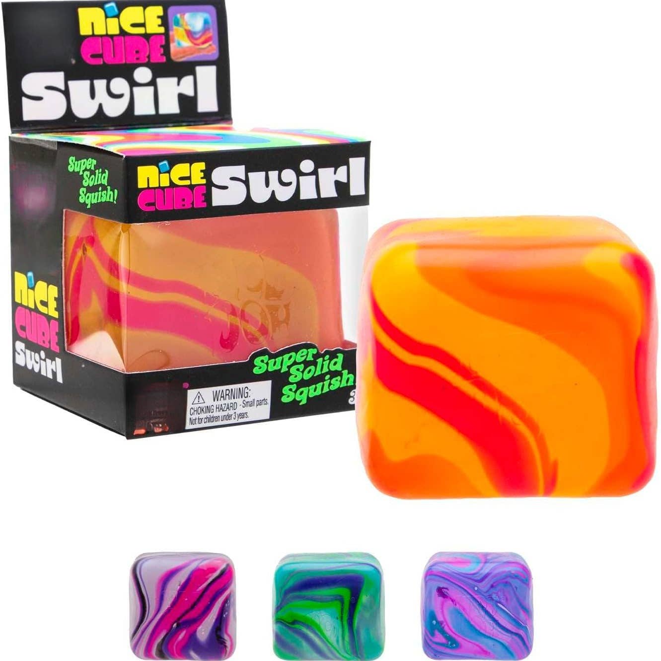 Marbled Nice Cube Slow Rising Stress Relief Squeeze Toy Boxed Set