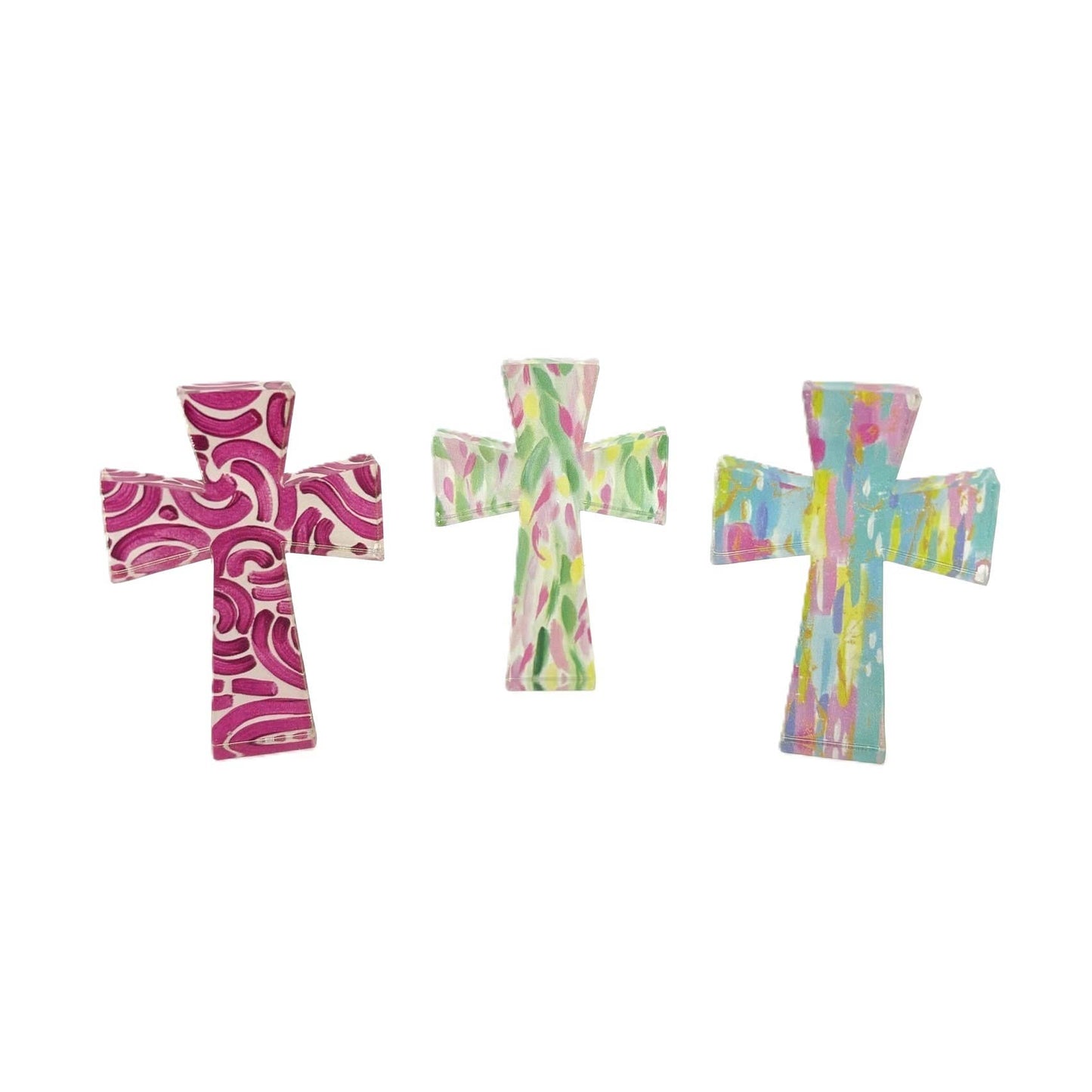Acrylic Colorful Cross 2x.5 x 3in