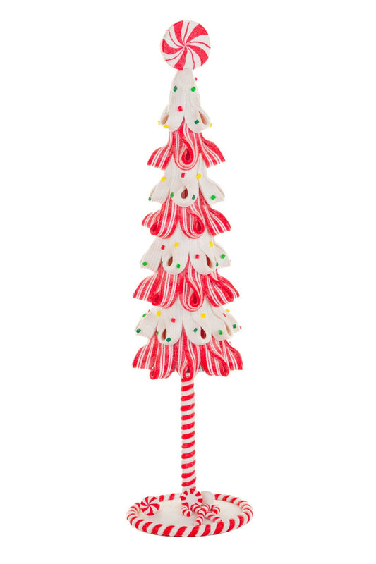 NEW - Red Candycane Christmas Tree Display