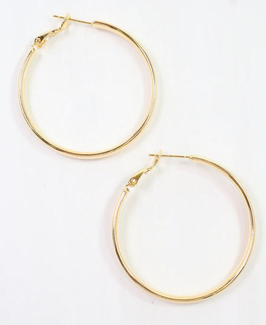 Cecilia Hoop Earring Gold