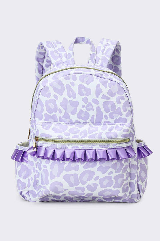 Girls Ruffle Backpack Embroidery – The Golden Nest LLC